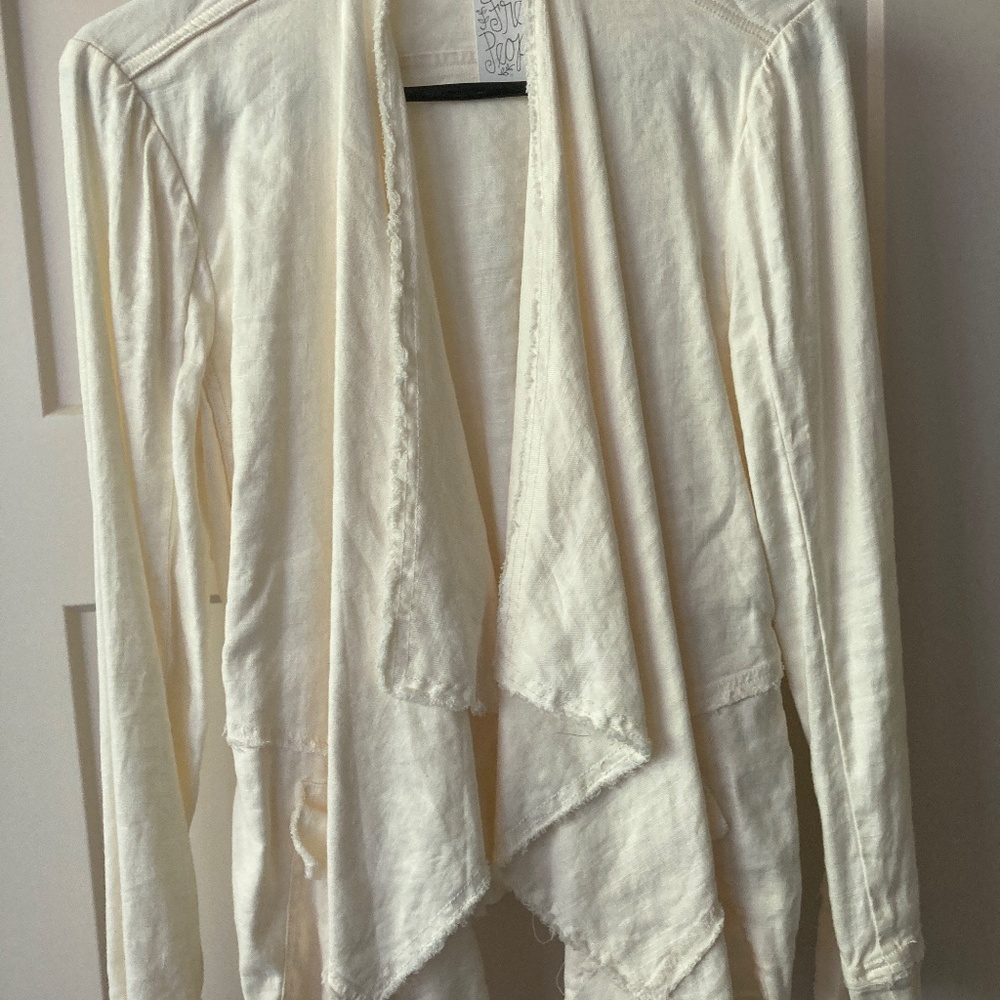 Free people linen crop jacket